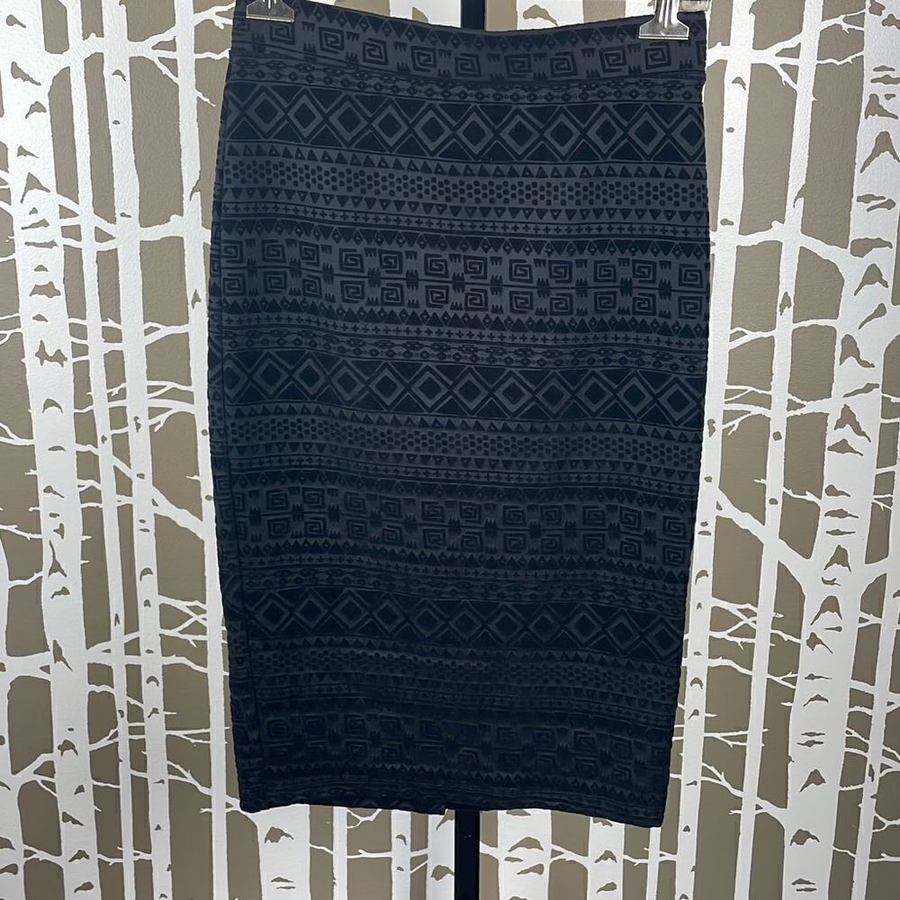 Velvet Burnout Pencil Skirt size M